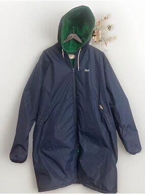 VTG Tru West Swimming Parka Jacket XL  Staci Oasis Huntington Beach USA Sherpa